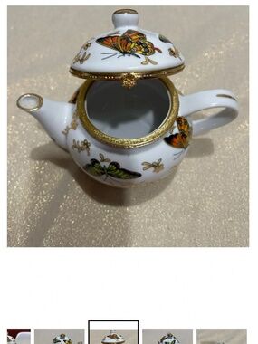 6 Baum brothers teacup/saucers and teapot